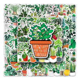Frisches Grün Stickerpaket